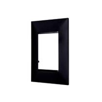 Placa Pial Plus+ 4X2cm Três Postos Preto - Pial Legrand