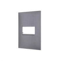 Placa Pial Plus+ 4X2cm Um Posto Cinza - Pial Legrand Placa Pial Plus+ 4X2cm Um Posto Cinza - Pial Legrand