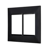 Placa Pial Plus+ 4X4cm 3+3 Postos Preto - Pial Legrand