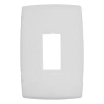 Placa Pial Plus+ Branca 4X2 - 1 Modulo Horizontal - 618501Bc