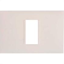 Placa Pial Plus+ Branca 4X2 (1 Modulo Horizontal) 618501Bc
