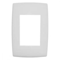Placa Pial Plus+ Branca 4X2 - 3 Modulos - 618503Bc