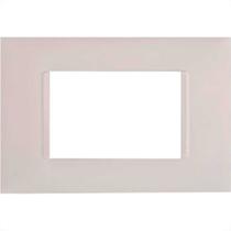 Placa Pial Plus+ Branca 4X2 (3Modulo) 618503Bc Placa Pial Plus+ Branca 4X2 (3Modulo) 618503Bc