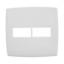 Placa Pial Plus+ Branca 4X4 - 1 Modulo Horizontal + 1 Modulo Horizontal - 618511