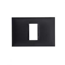 Placa Pial Plus+ Preta 4X2 (1 Modulo Horizontal) 618501Pt
