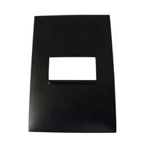 Placa Pial Plus Preta 4x2 1 Modulo Placa Pial Plus Preta 4x2 1 Modulo