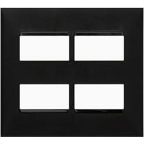 Placa Pial Plus+ Preta 4X4 (2+2 Distanciada) 618514Pt