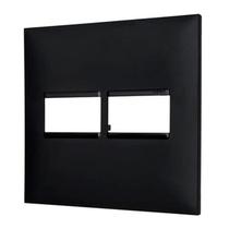 Placa Pial Plus Preta 4x4 2 Módulos