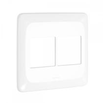 Placa Pial Pop Branca 4X4 (2+2 Horizontal) Lgp44