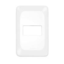 Placa Pial Pop para 1 Módulo Horizontal com Suporte 4X2 Placa Pial Pop para 1 Módulo Horizontal com Suporte 4X2