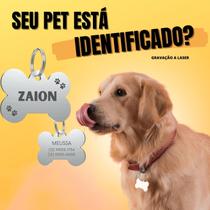 Placa Pingente Plaquinha De Identificação Pet Cachorro - YASHOP