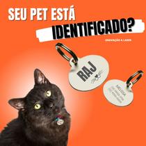 Placa Pingente Plaquinha De Identificação Pet GATO - YASHOP