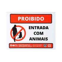 Placa Pipicão Proibido Entrada Com Animais