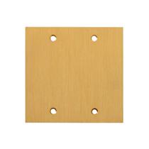 Placa Piso 4x4 Cega Latão - Stamplac