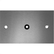 Placa Piso Aluminio 4X4 Com Furo Pa44F Placa Piso Aluminio 4X4 Com Furo Pa44F