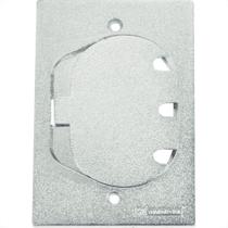 Placa Piso Aluminio Tramontina 4X2 Unha Para 1 Rj45 56121/088 Placa Piso Aluminio Tramontina 4X2 Unha Para 1 Rj45 56121/088