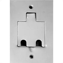Placa Piso Inox 4X2 Para 2 Rj Pi42Rj Placa Piso Inox 4X2 Para 2 Rj Pi42Rj