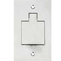 Placa Piso Inox 4X2 Unha 1 Telebras Pi42Tb Placa Piso Inox 4X2 Unha 1 Telebras Pi42Tb