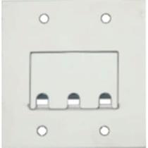 Placa Piso Inox 4X4 Para 3 Rj Pi44Rj Placa Piso Inox 4X4 Para 3 Rj Pi44Rj