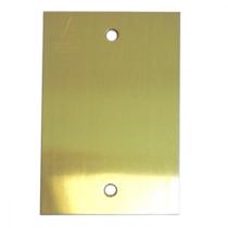 Placa Piso Latao 4X2 Cega Pl4200 Placa Piso Latao 4X2 Cega Pl4200