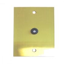 Placa Piso Latao 4X2 Passagem Cabo Pl42F Placa Piso Latao 4X2 Passagem Cabo Pl42F
