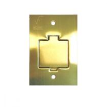 Placa Piso Latao 4X2''Tomada Fone''Com 1 Tampa Unha Pp20/00 Placa Piso Latao 4X2''Tomada Fone''Com 1 Tampa Unha Pp20/00