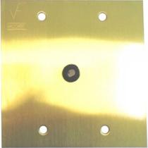 Placa Piso Latao 4X4 Passag.Cabo Pp06/00 Placa Piso Latao 4X4 Passag.Cabo Pp06/00