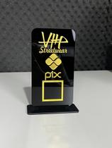 Placa Pix Personalizada com Logo Placa Pix Personalizada com Logo