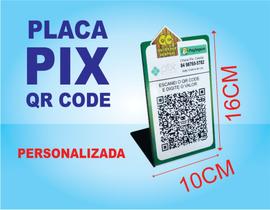Placa Pix QR CODE