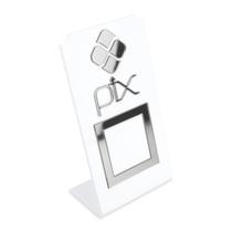 Placa Pix QR Code Display Para Pagamentos Acrílico Branco Loja Comércio