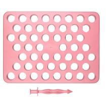 Placa Porcionadora C/Empurrador 2 em 1 Rosa Bebe 15g Docinho Placa Porcionadora C/Empurrador 2 em 1 Rosa Bebe 15g Docinho