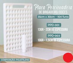 Placa Porcionadora De Doces - 104 Furos 13g - 35cmx30cmx2cm Placa Porcionadora De Doces - 104 Furos 13g - 35cmx30cmx2cm