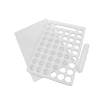 Placa porcionadora de doces 19x28cm 50 furos 10g - solrac