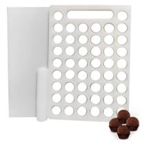 Placa Porcionadora De Doces Brigadeiro Beijinho 18g 50 Furos