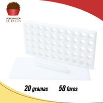 Placa Porcionadora De Doces Brigadeiro Beijinho 20g 50 Furos