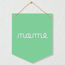 Placa Porta Maternidade personalizada verde