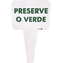 Placa Preserve o Verde 16,5 x 29 Cm PS184 Encartale