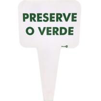 Placa Preserve o Verde 16,5 x 29 Cm PS184 Encartale Placa Preserve o Verde 16,5 x 29 Cm PS184 Encartale