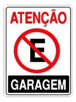 Placa - Proibido Estacionar Garagem