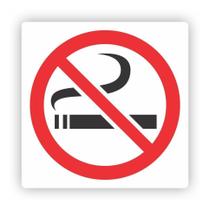 Placa Proibido Fumar 20 X 20Cm Em Pvc Qualidade Modelo 1 - Micro Oficina