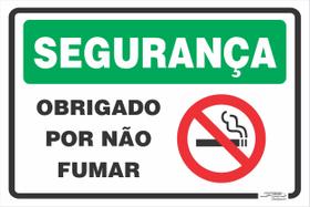 Placa Proibido Fumar Não Fume Diversos Modelos - Afonso Sinalizações