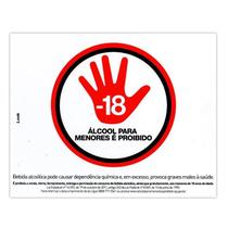 Placa Proibido Venda Bebidas Alcoolicas Menore 18 Anos 20x30
