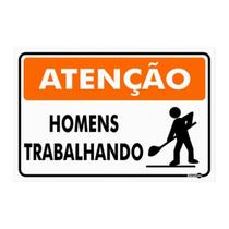 Placa PS-2005 1,50mm 30x20cm Homens Trabalhando Placa PS-2005 1,50mm 30x20cm Homens Trabalhando