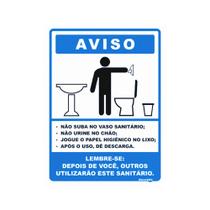 Placa PS-78 Higiene Banheiro Masculino Placa PS-78 Higiene Banheiro Masculino