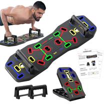 Placa Push Up AERLANG Dobrável 10 em 1 com faixas de resistência Placa Push Up AERLANG Dobrável 10 em 1 com faixas de resistência