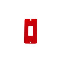 Placa pvc 1 tecla 3/4" vermelha - maxxbox