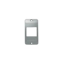 Placa pvc 2 teclas 3/4" cinza - maxxbox