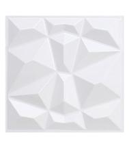 Placa PVC 25x25cm 3D Decorativa Autocolante Revestimento Plástico Auto Relevo com Vários Modelos