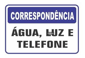 Placa Pvc Àgua Luz E Telefone Auto-Adesiva Jaime Placa Pvc Àgua Luz E Telefone Auto-Adesiva Jaime
