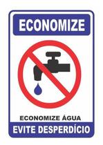 Placa Pvc Economize Água Auto-adesiva Jaime